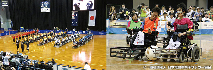 大会の様子©一般社団法人　日本電動車椅子サッカー協会