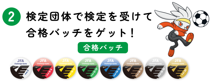 検定団体で検定を受けて合格バッチをゲット！