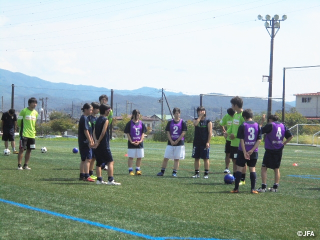 JFAフットボールデー　岩手県の岩手県フットボールセンターに、約150人が参加！