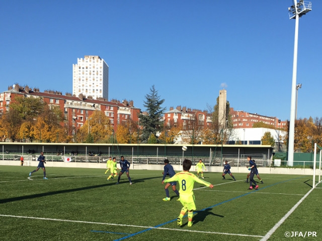 U-15日本代表　フランス遠征　親善試合 vs Paris F.C U-16