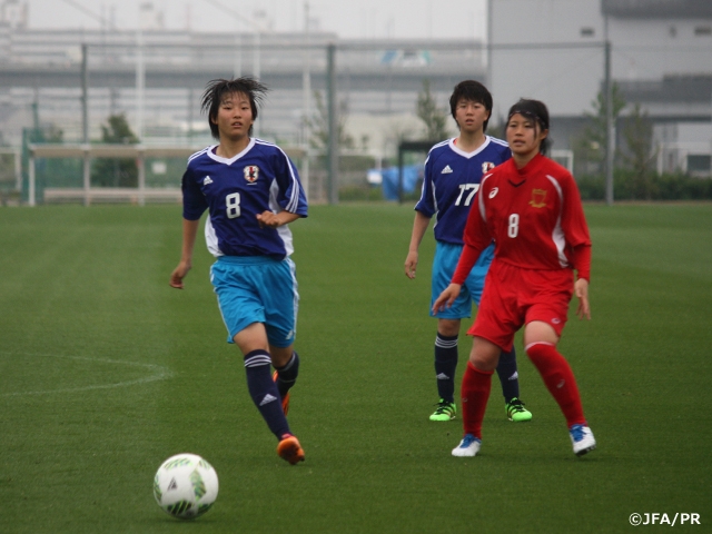 U-17 Japan Women’s National Team short-listed squad play training match against Hinomoto Gakuen Senior High School