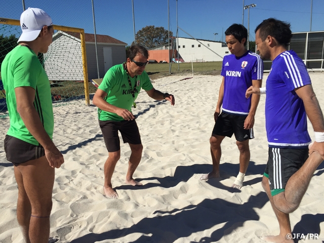 ビーチサッカー日本代表アメリカ・コスタリカ遠征　活動レポート（1/19）