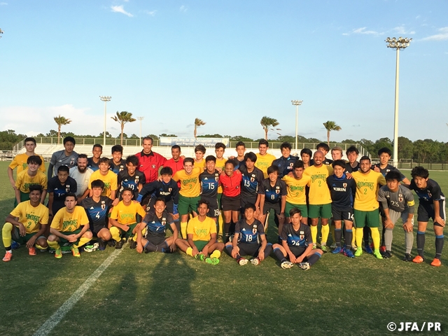 U-17日本代表アメリカ遠征　3勝3敗で遠征を終える