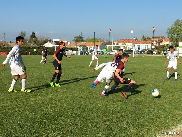 U-16日本代表　フランス遠征「モンテギュー国際大会」2連勝で準決勝へ