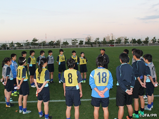U-15日本女子選抜トレーニングキャンプスタート