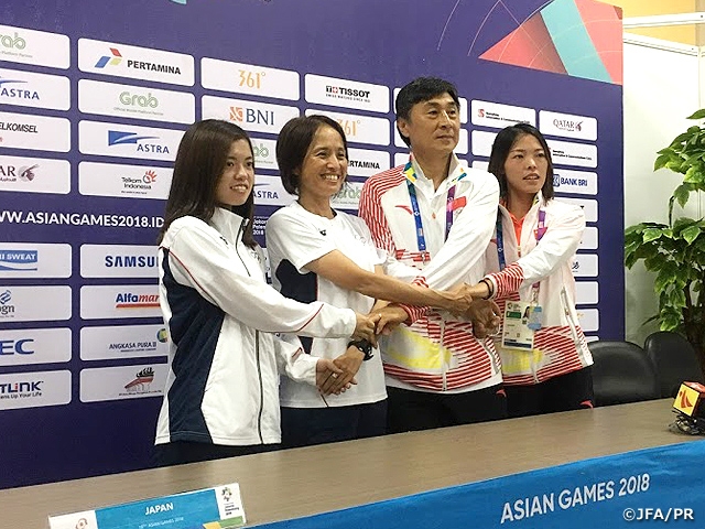 なでしこジャパン 金メダル、そしてアジア2冠に向けて、今夜決戦 ~第18回アジア競技大会(2018/ジャカルタ・パレンバン)