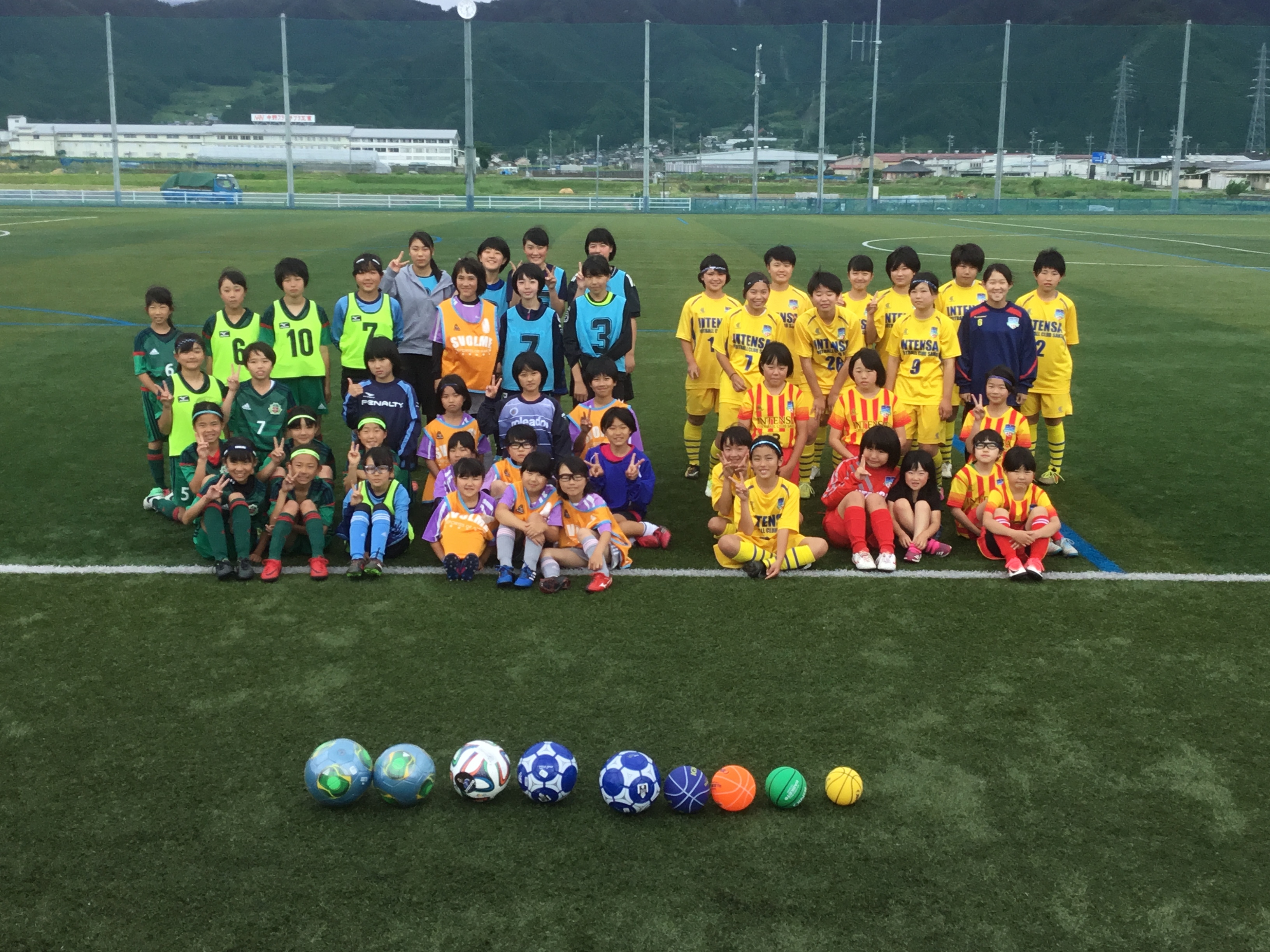 JFAレディース／ガールズサッカーフェスティバル 長野県中野市西条の中野市多目的サッカー場に52人が参加！