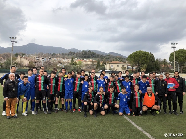 JFAアカデミー福島男子9期生　イタリア遠征を実施