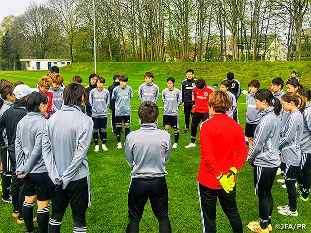 フランス戦の課題に向き合ってトレーニングを実施～なでしこジャパンヨーロッパ遠征（4/1-11＠フランス、ドイツ）