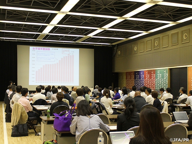 女子サッカー普及コーディネーター研修会を開催