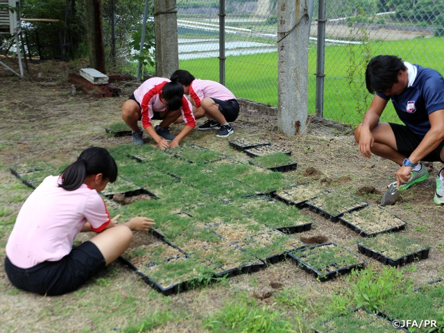 JFAアカデミー今治 JFAプログラム労作作業を実施
