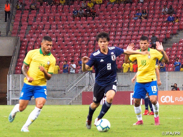 U-22 Japan National Team comes from behind to win over Brazil