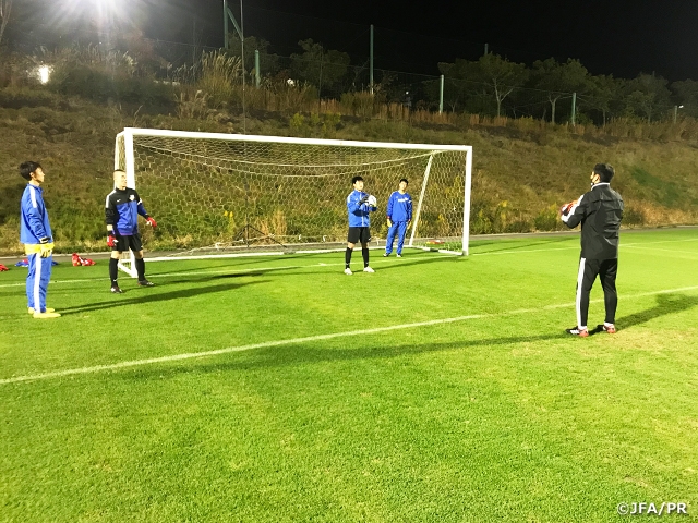 今年度育成事業ではじめてとなる、ナショナルGKキャンプがスタート