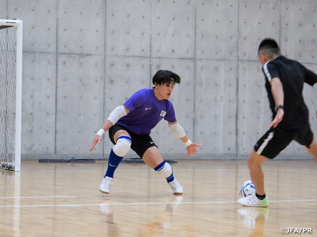 JFAフットサルGKキャンプ2021①　高円宮記念JFA夢フィールドで2日間の充実したトレーニングを実施