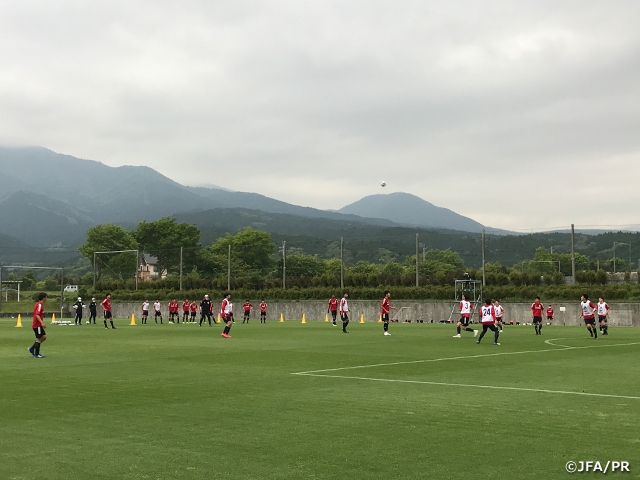 U-16日本代表候補　2021年最初のキャンプを時之栖でスタート