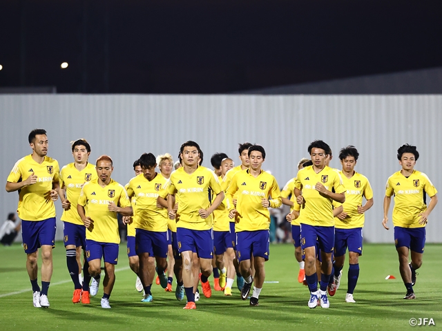 SAMURAI BLUE、スペイン代表戦へ非公開練習を実施