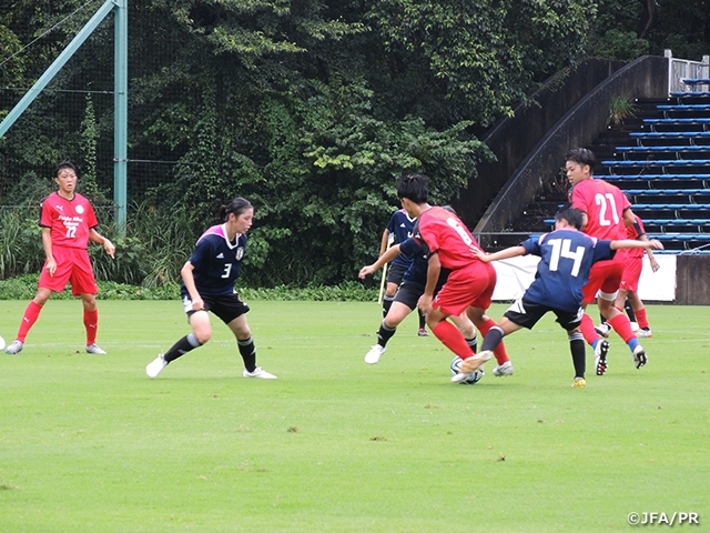 U-19日本女子代表候補 キャンプ後半にトレーニングマッチを実施