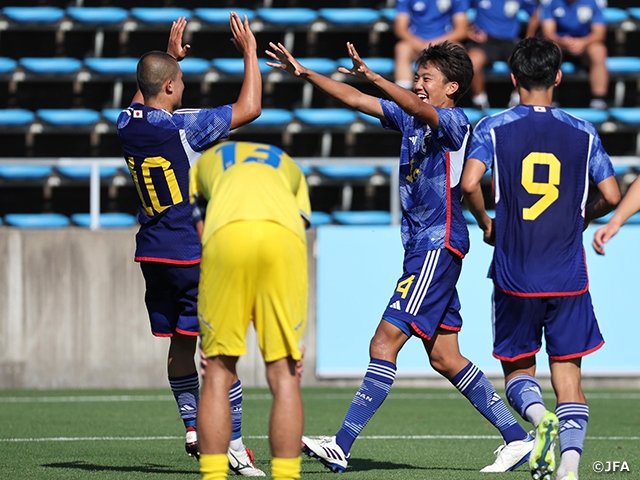 【Match Report】U-16 Japan National Team open tournament with 6-0 victory over Ukraine - U-16 International Dream Cup 2024 JAPAN