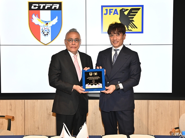 チャイニーズ・タイペイサッカー協会とのパートナーシップ協定を再締結