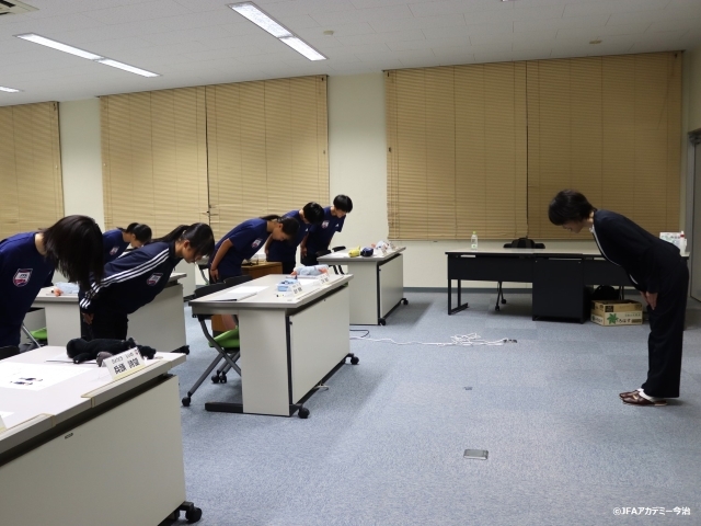 マナープログラムを実施～JFAアカデミー今治ダイアリー～