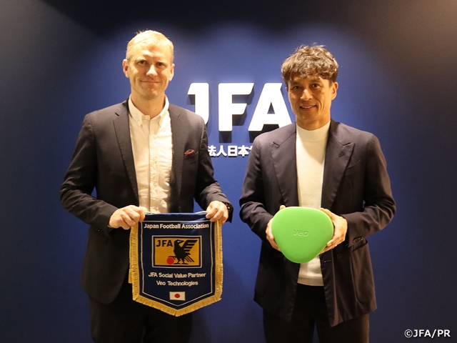 Veo Technologies APSとJFAソーシャルバリューパートナー契約を締結 ～日本サッカーの持続的成長を支える技術連携と協働～