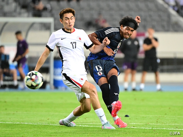 【Match Report】SAMURAI BLUE Thrash Hong Kong, China 6-1 with Germain Scoring Four Goals on His Debut