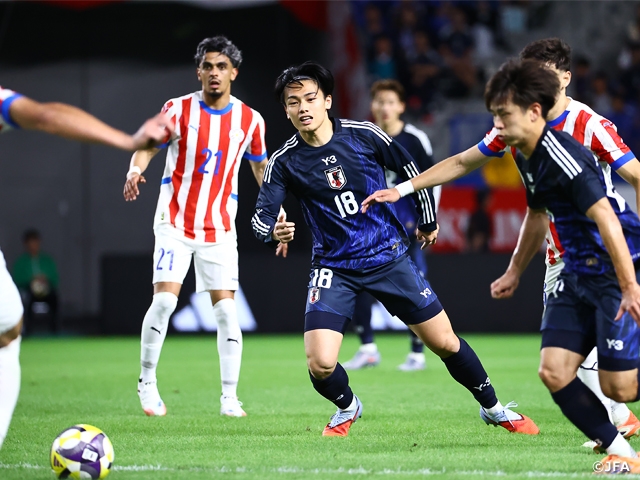 【Match Report】SAMURAI BLUE、上田綺世選手の終了間際のゴールでパラグアイ代表と2-2で分ける