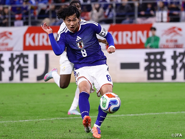 【Match Report】SAMURAI BLUE See Off Ghana Thanks to Goals from Minamino and Doan