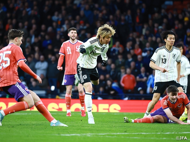 【Match Report】SAMURAI BLUE、交代枠の積極活用と攻撃的布陣の採用でワールドカップ出場国スコットランドに勝ち切る