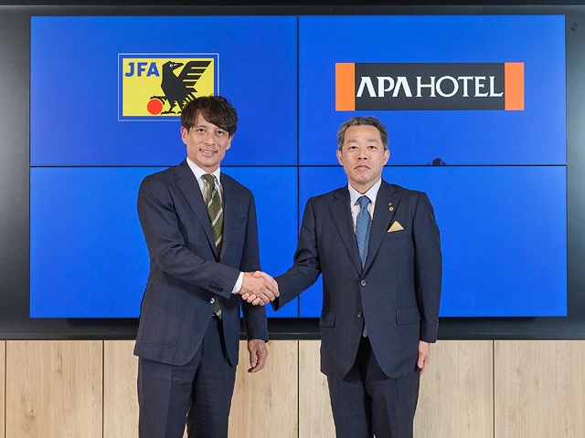 アパホテルとのJFAナショナルチームパートナーシップ契約延長に基本合意