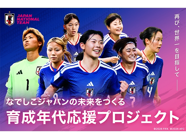 なでしこジャパンの未来をつくる育成年代応援プロジェクト~再び世界一へ~クラウドファンディングを実施