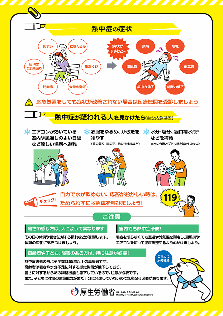 熱中症の症状