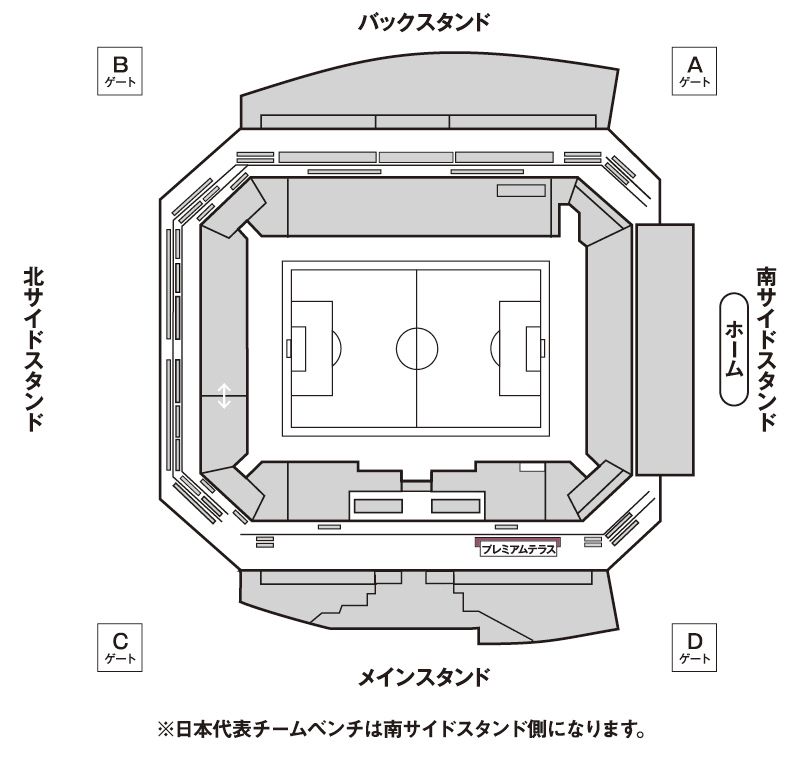 プレミアムテラス座席図