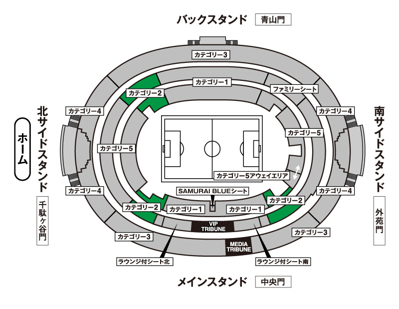 カテゴリー2座席図