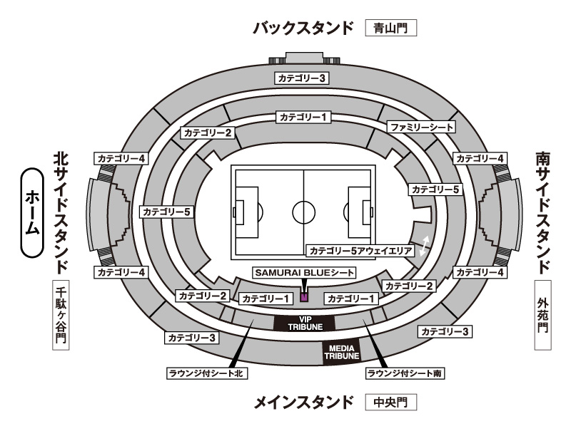 SAMURAI BLUEシート座席図