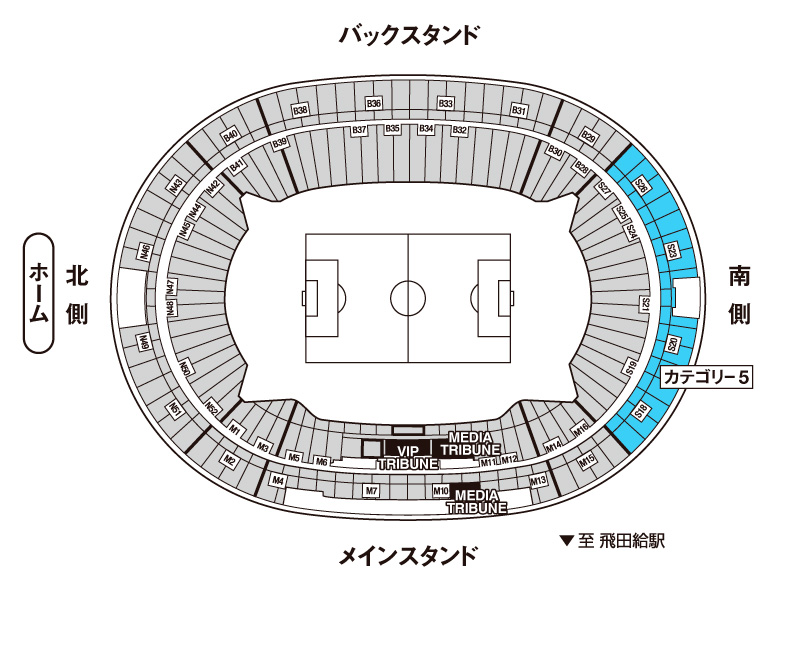 カテゴリー5座席図